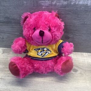 Nashville Predators Pink Teddy Bear Hockey Plush